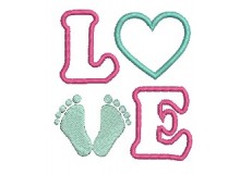 Stickdatei - LOVE Herz